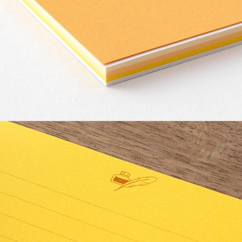 MIDORI Giving A Color Message Letter Pad Gold