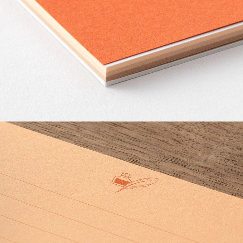 MIDORI Giving A Color Message Letter Pad Brown