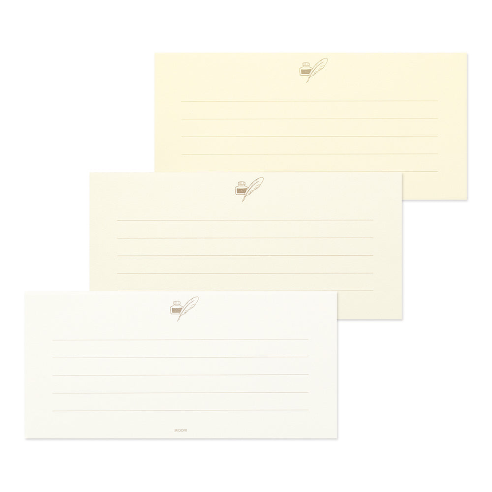 MIDORI Giving A Color Message Letter Pad White