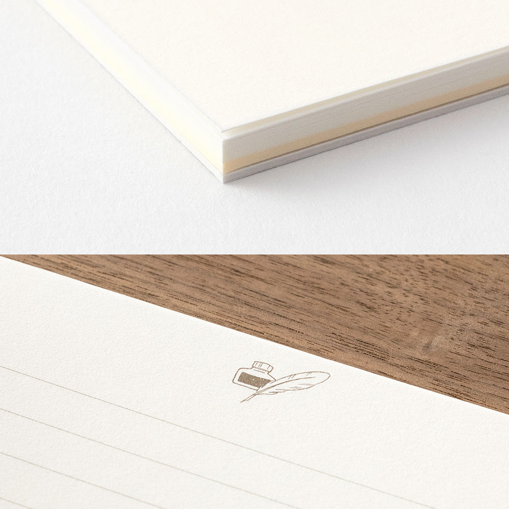 MIDORI Giving A Color Message Letter Pad White