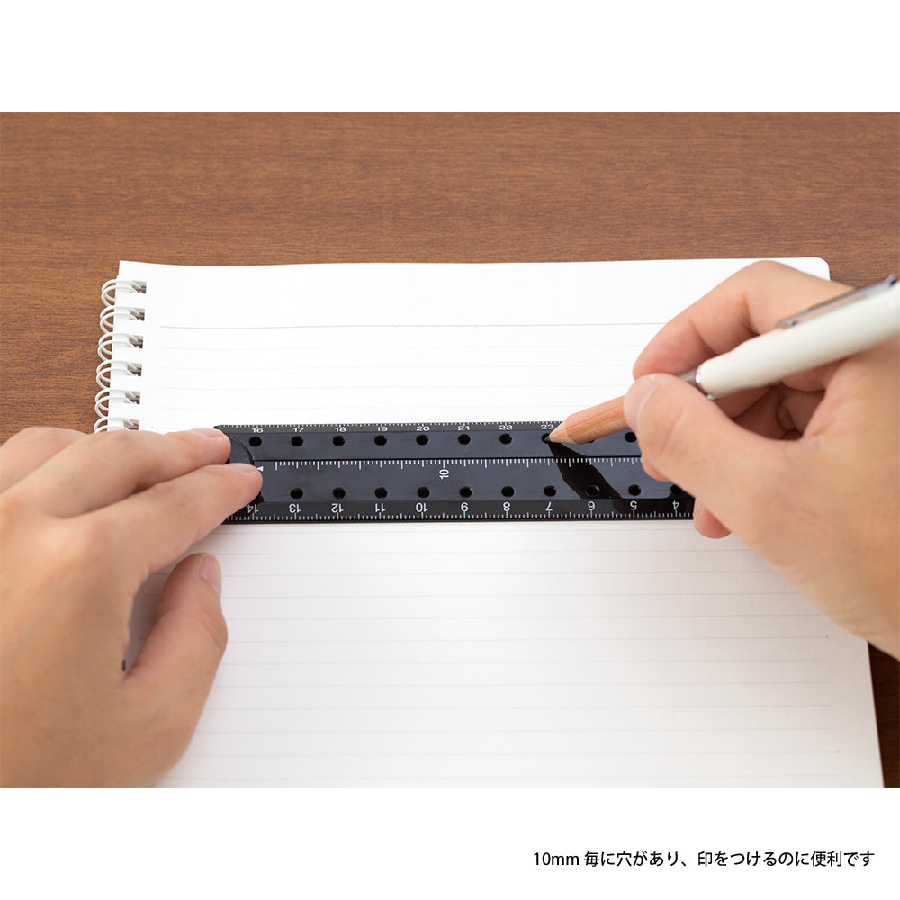MIDORI Multi Ruler 30cm Black