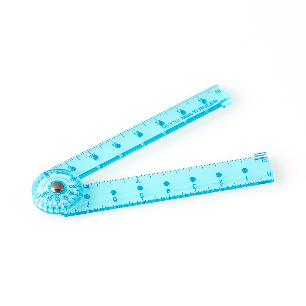 MIDORI Multi Ruler 16cm Blue