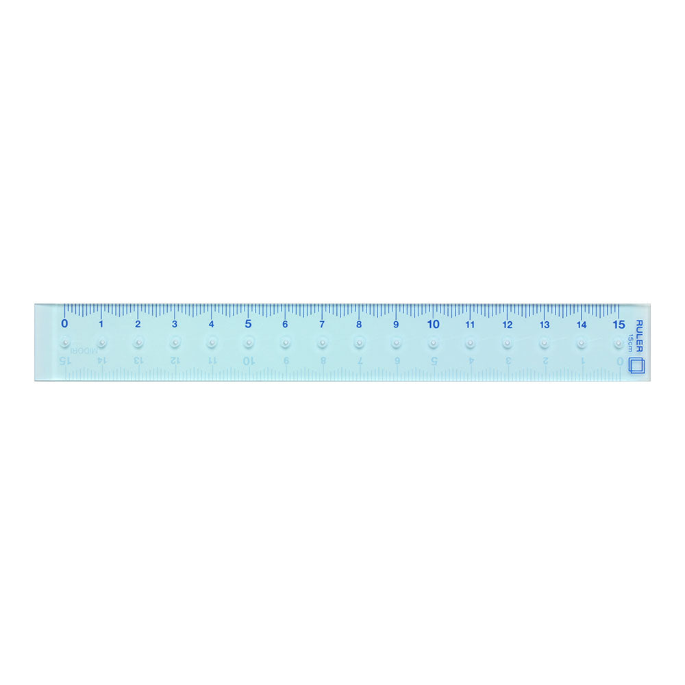 MIDORI CL Ruler 15cm Blue