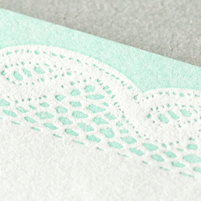 MIDORI Letterpress Letter Set 459 Race Blue