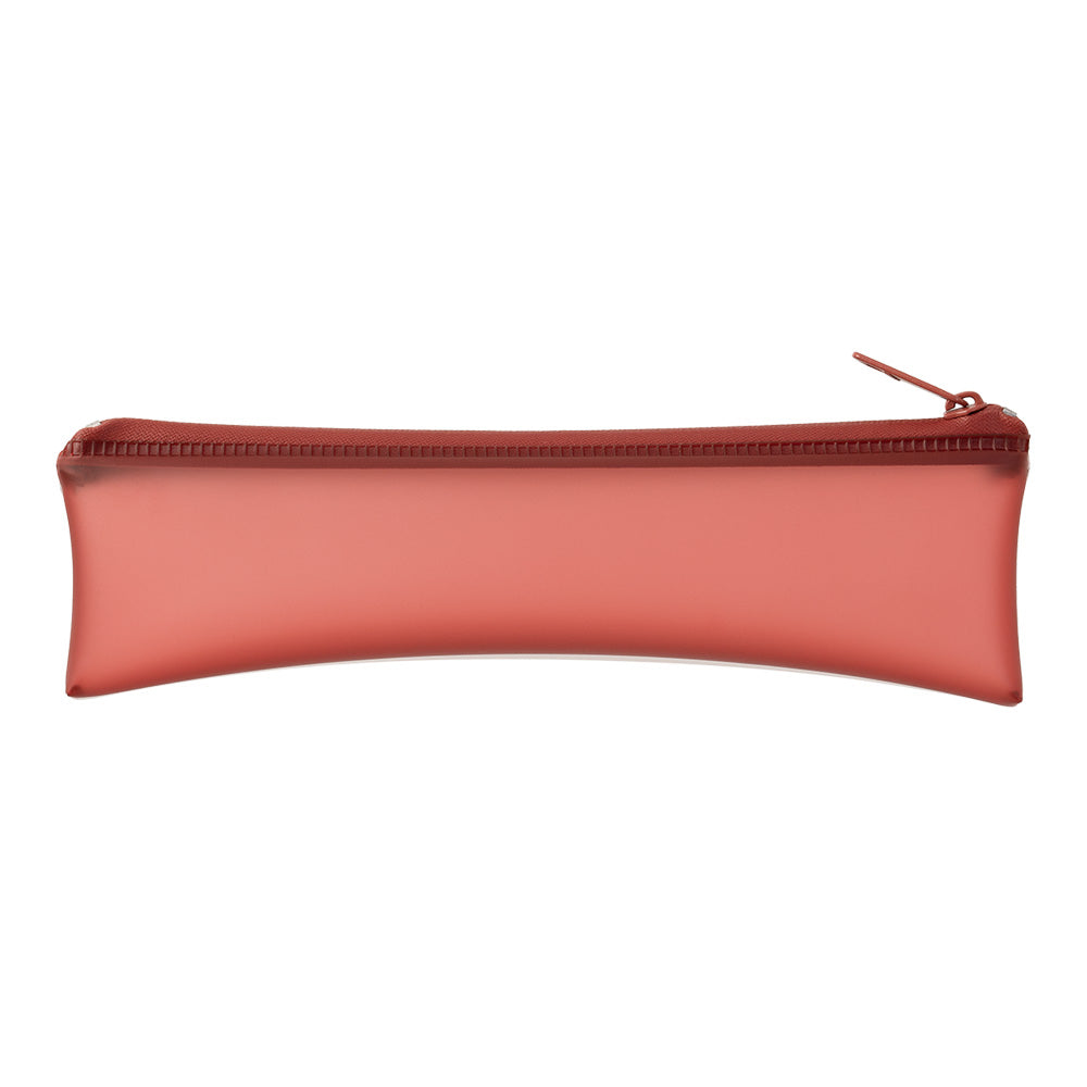 MIDORI Clear Soft Pen Case Red