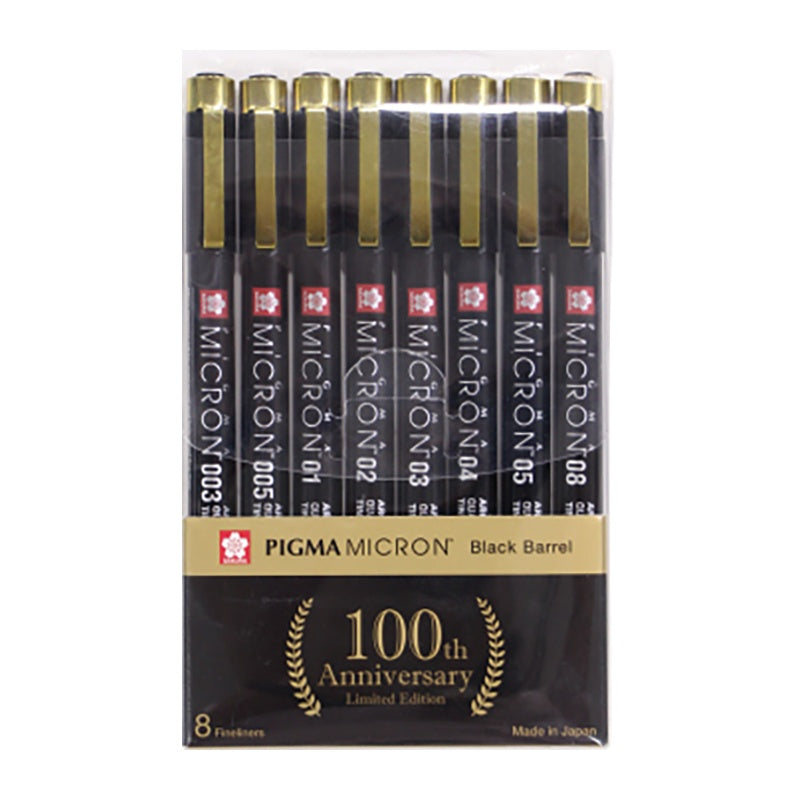 SAKURA Pigma Micron 100th Anniversary LE 8pc Set