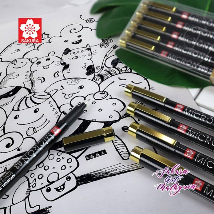 SAKURA Pigma Micron 100th Anniversary LE 5pc Set