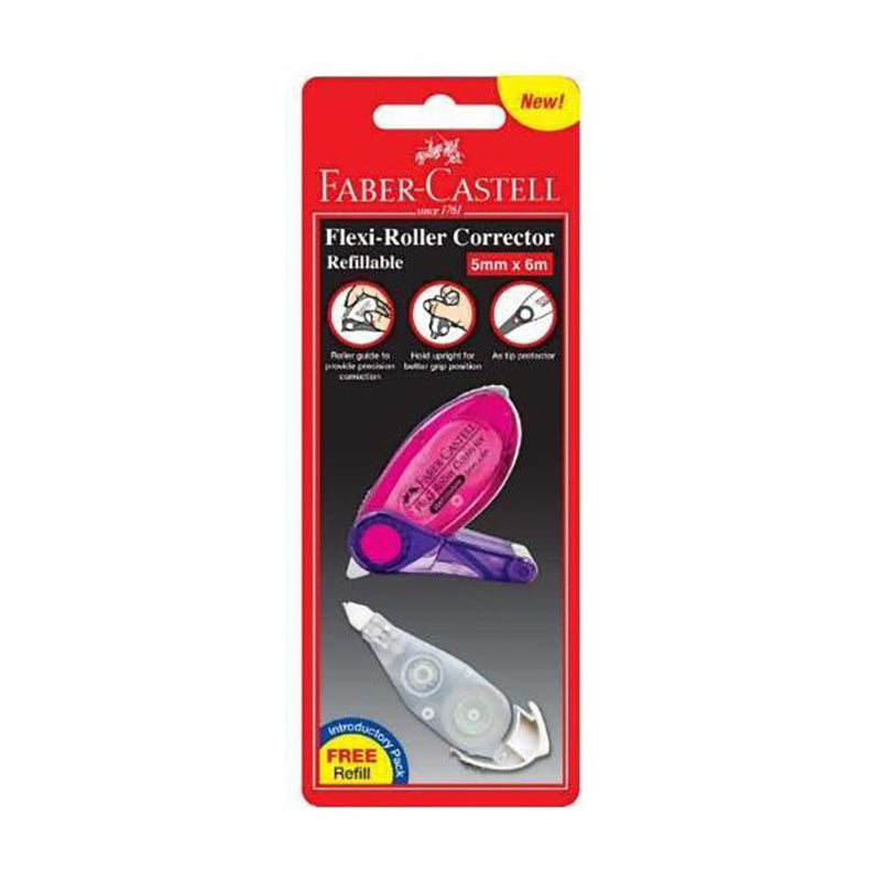 FABER-CASTELL Flexi Roller Corrector +1 Refill 169202 Pink Default Title