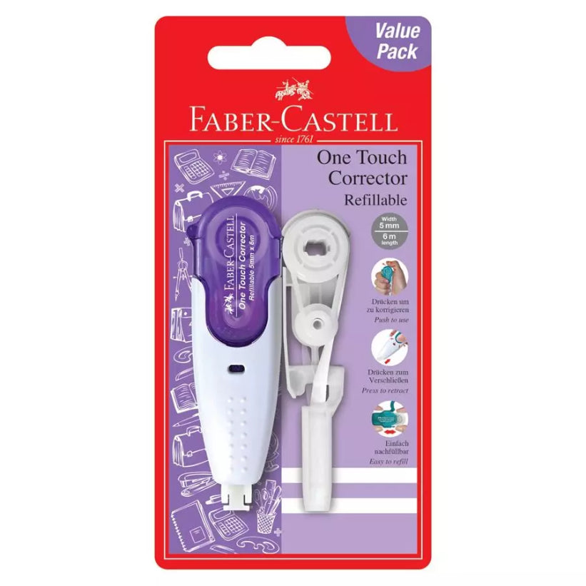 FABER-CASTELL One Touch Corrector +1 Refill 169204 Purple Default Title