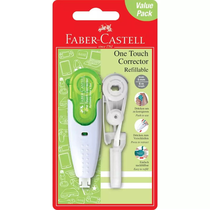FABER-CASTELL One Touch Corrector +1 Refill 169204 L.Green Default Title