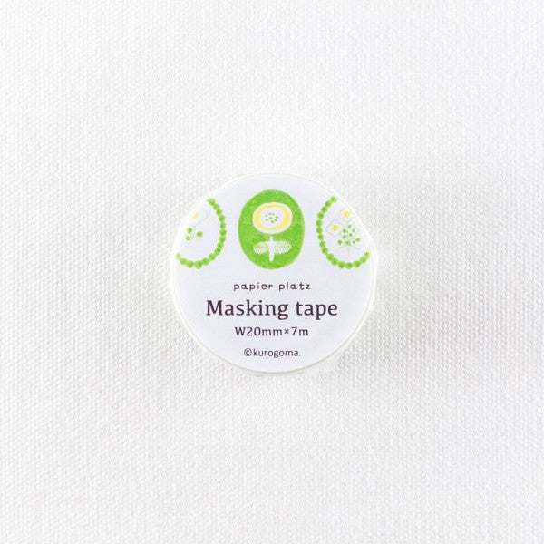 PAPIER PLATZ x kurogoma 37-833 Green Flower 20mm Default Title