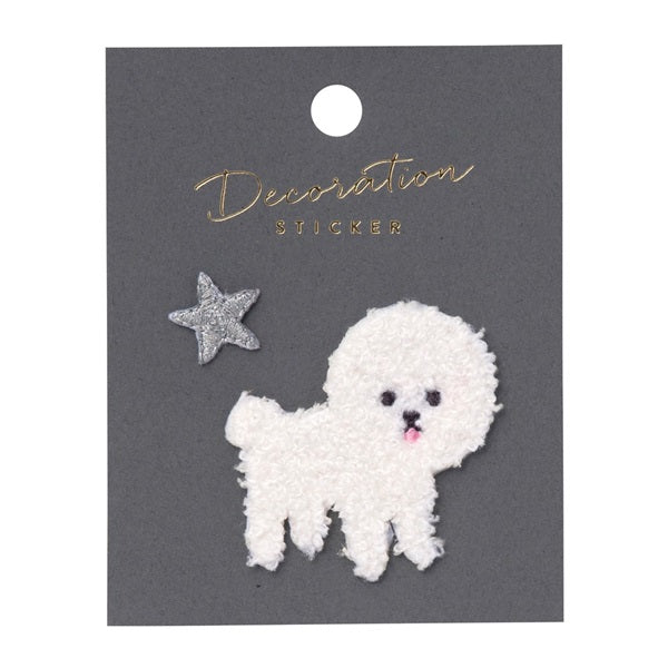 MARK'S Embroidery Sticker Bichon Frise