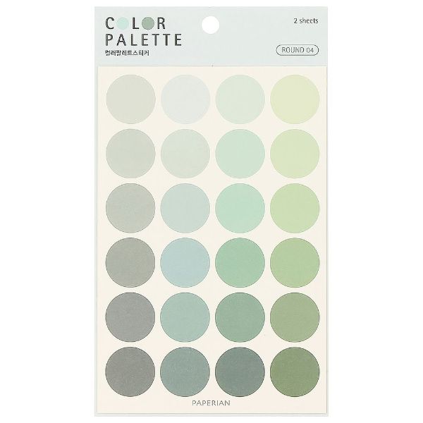 PAPERIAN Color Palette Sticker Green