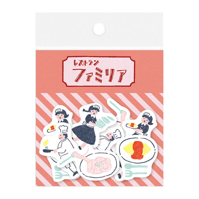 FURUKAWASHIKO Retro Flake Sticker QSA88 Restaurant