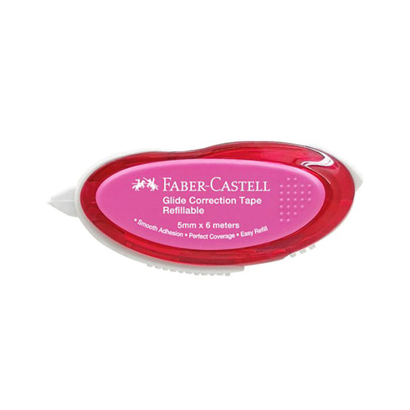 FABER-CASTELL Glide Correction Tape 169111 VP Pink+6 Refills Default Title