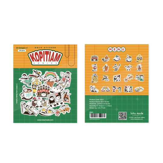 LOKAMADE Deco Sticker DS23:Kopitiam 1226986
