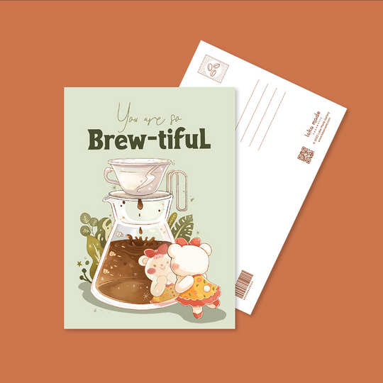 LOKAMADE Postcard MSP110:You Are So Brew-tiful Default Title
