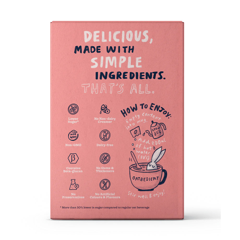 OATBEDIENT Oat Milk with Oats & Chia Seeds 12x35g