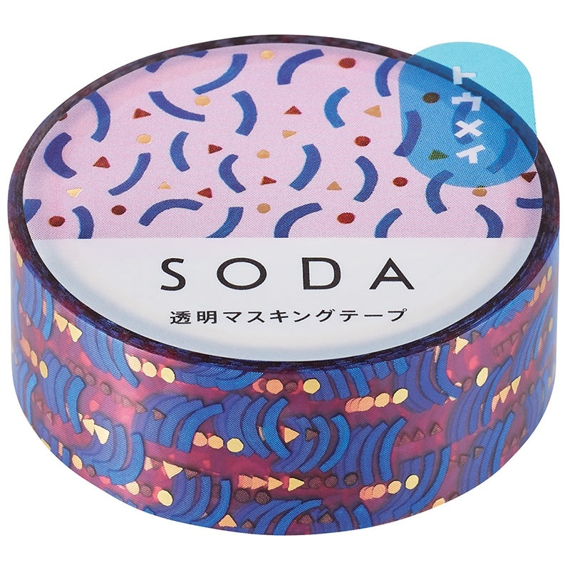 KING JIM SODA Trans. Masking Tape 15mm Pattern Default Title