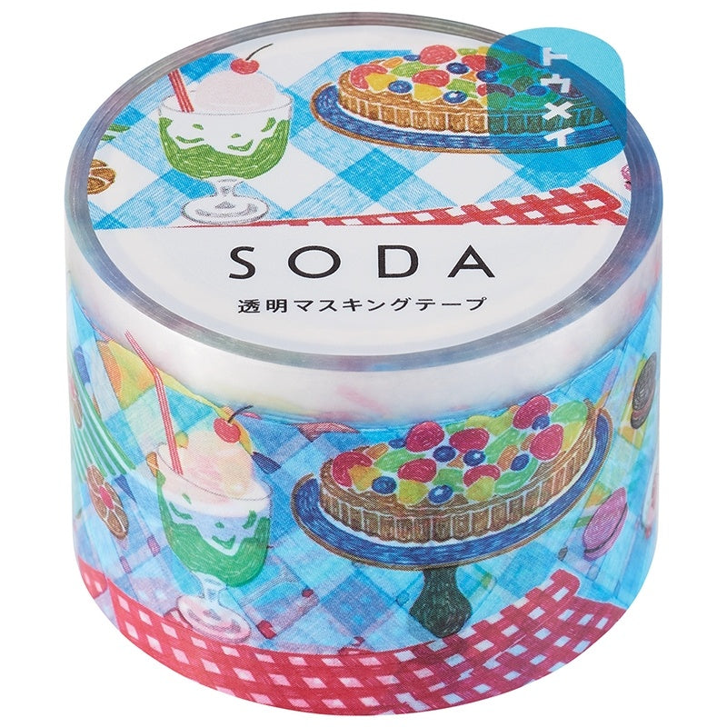 KING JIM SODA Trans. Masking Tape 30mm Tea Time Default Title