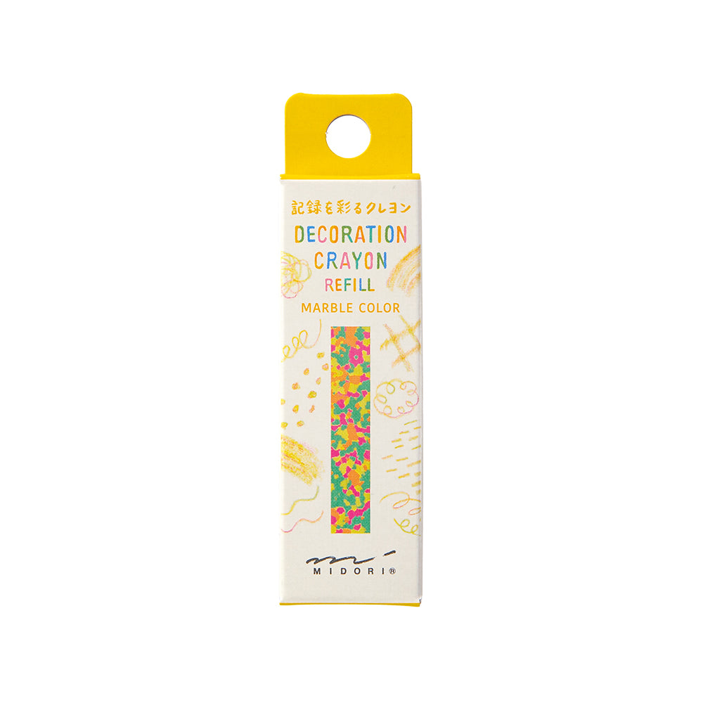 MIDORI Decoration Crayon Refill Flower Garden