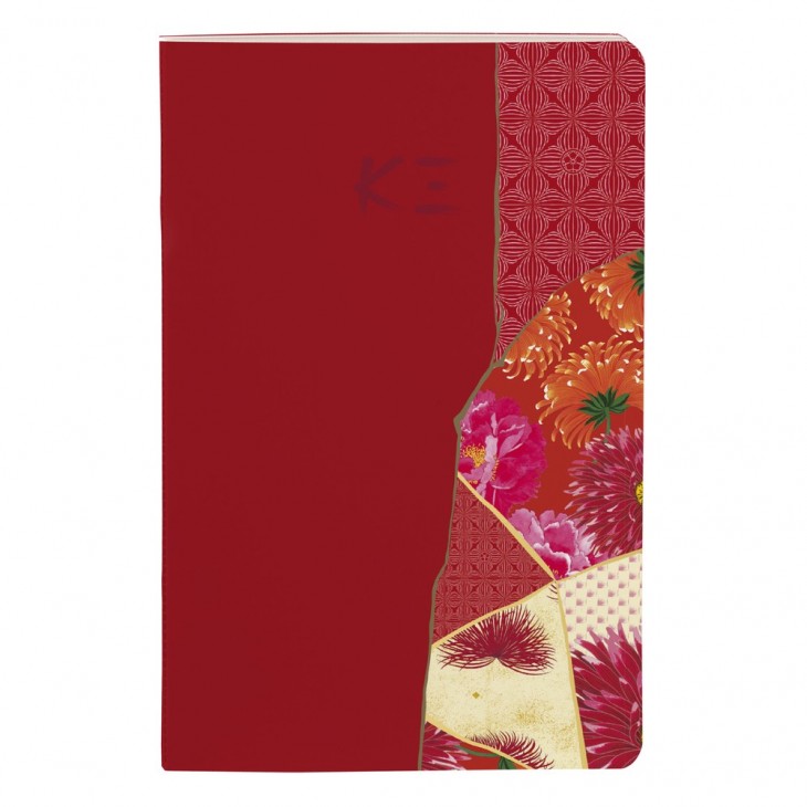 CLAIREFONTAINE x K3 Maiko Stapled Notebook 11x17cm 32s Lined Hanaba