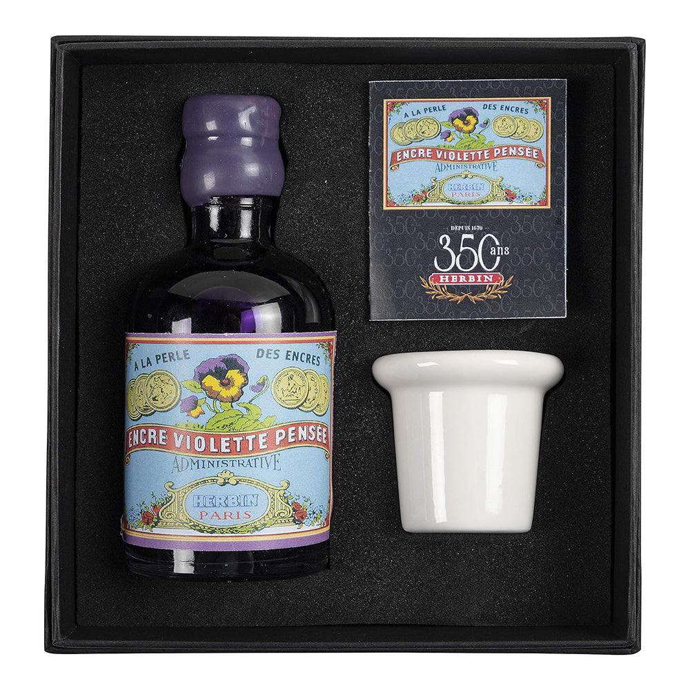 JACQUES HERBIN 350 Years Set Gift Box Violette Pensee