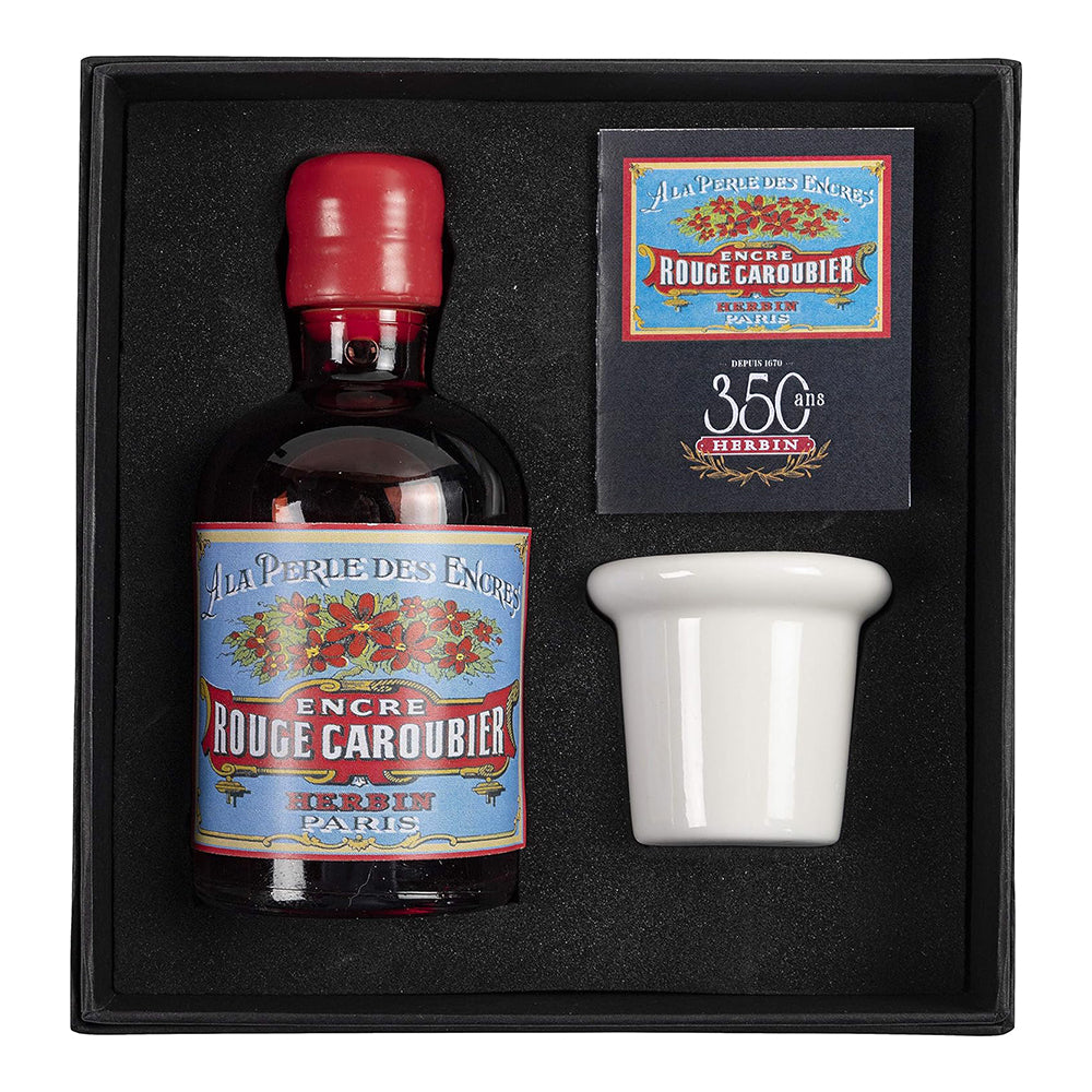 JACQUES HERBIN 350 Years Set Gift Box Rouge Caroubier