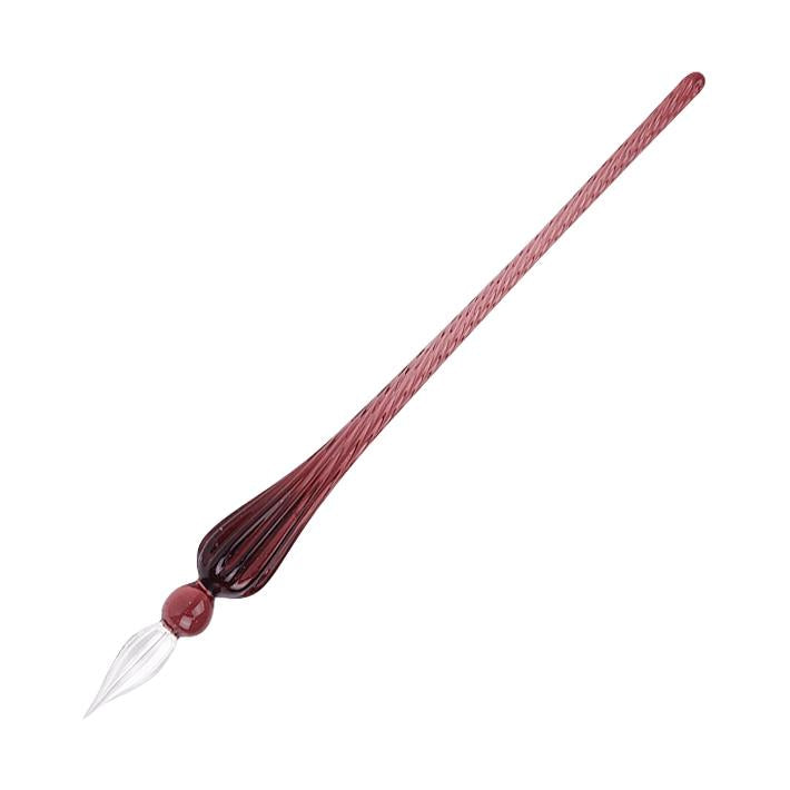 JACQUES HERBIN Round Glass Pen 18cm Violet Default Title