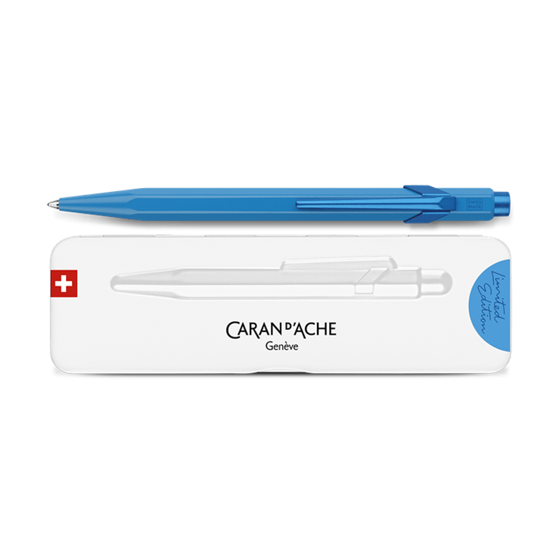 CARAN D'ACHE 849 Ball Pen Claim Your Style Limited Edition 4 Azure Blue Default Title