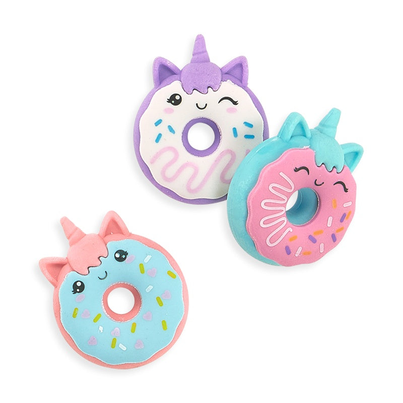 OOLY Magic Bakery Unicorn Donuts Scented Erasersx3 1227910