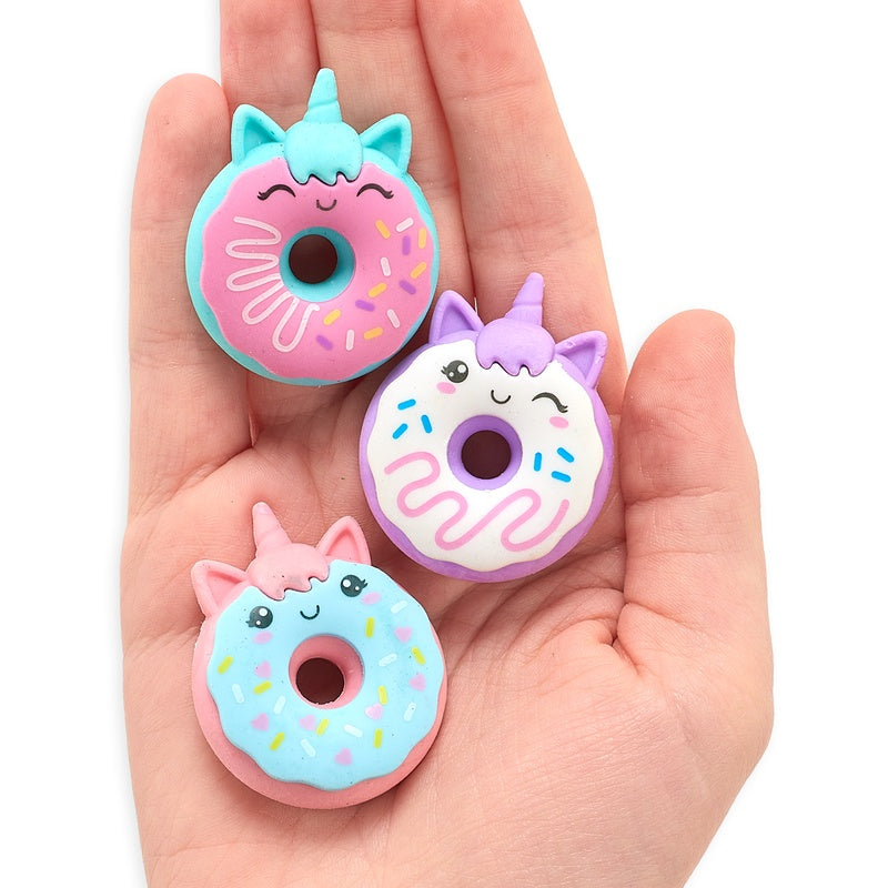 OOLY Magic Bakery Unicorn Donuts Scented Erasersx3 1227910