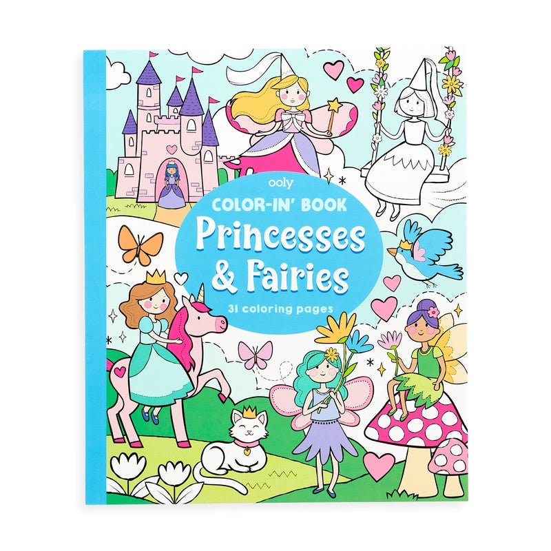OOLY Color-in Book-Princesses & Fairies 1227913