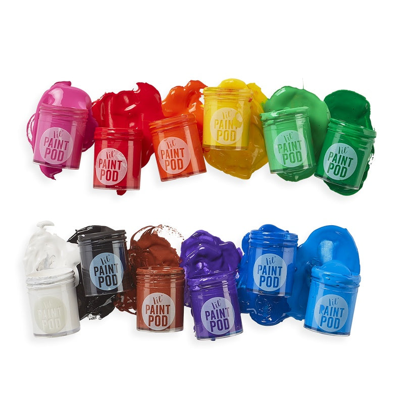OOLY Lil Poster Paint Pods & Brush 13s Classic 1227919