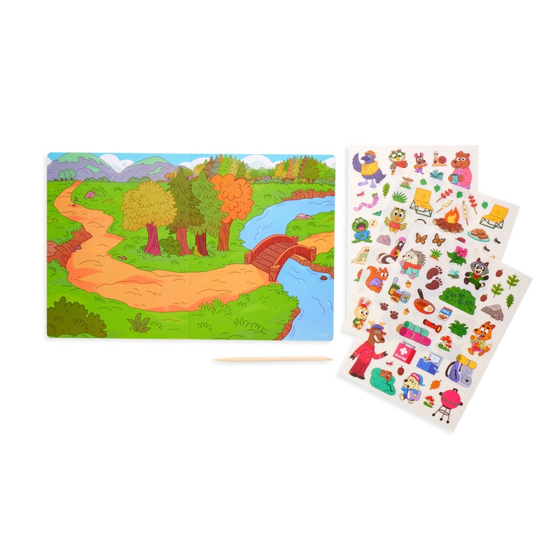 OOLY Set The Scene Transfers Magic-Let's Go Campin 1227939