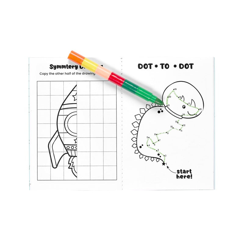 OOLY Mini Traveler Col & Act Kit-Dinosaurs in Space 1227949