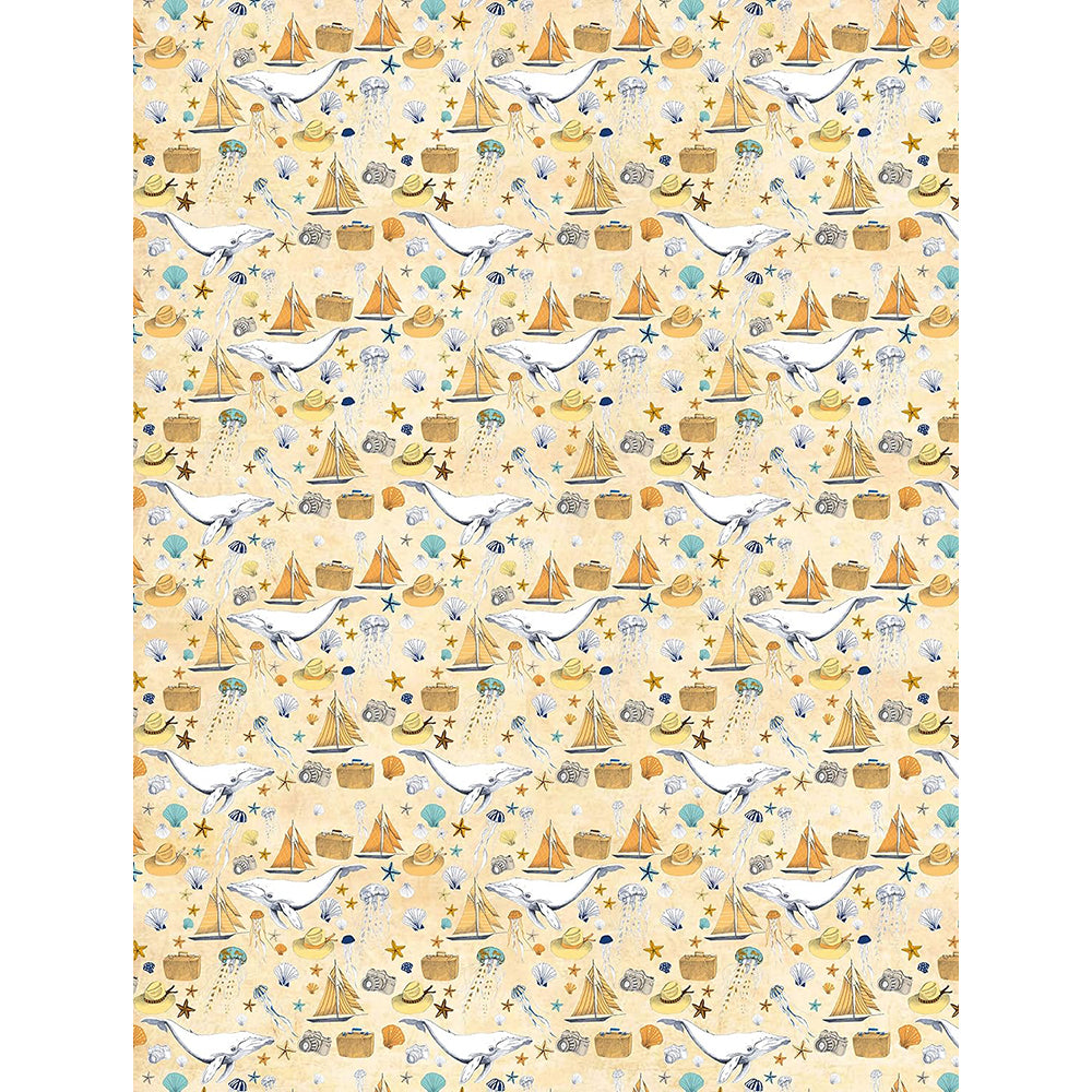 DECOPATCH Paper:Yellow & Orange 766 Seascape