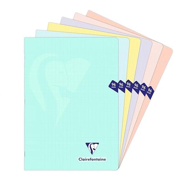 CLAIREFONTAINE Mimesys PP Pastel Notebook A4 96s Seyes Powder Pink