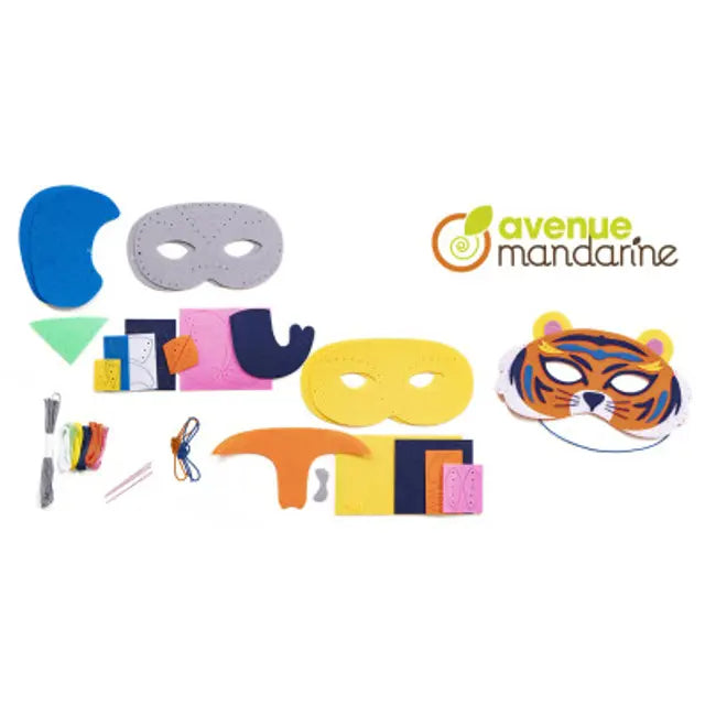 AVENUE MANDARINE Creative Box Masks to Sew Animals Savannah Default Title