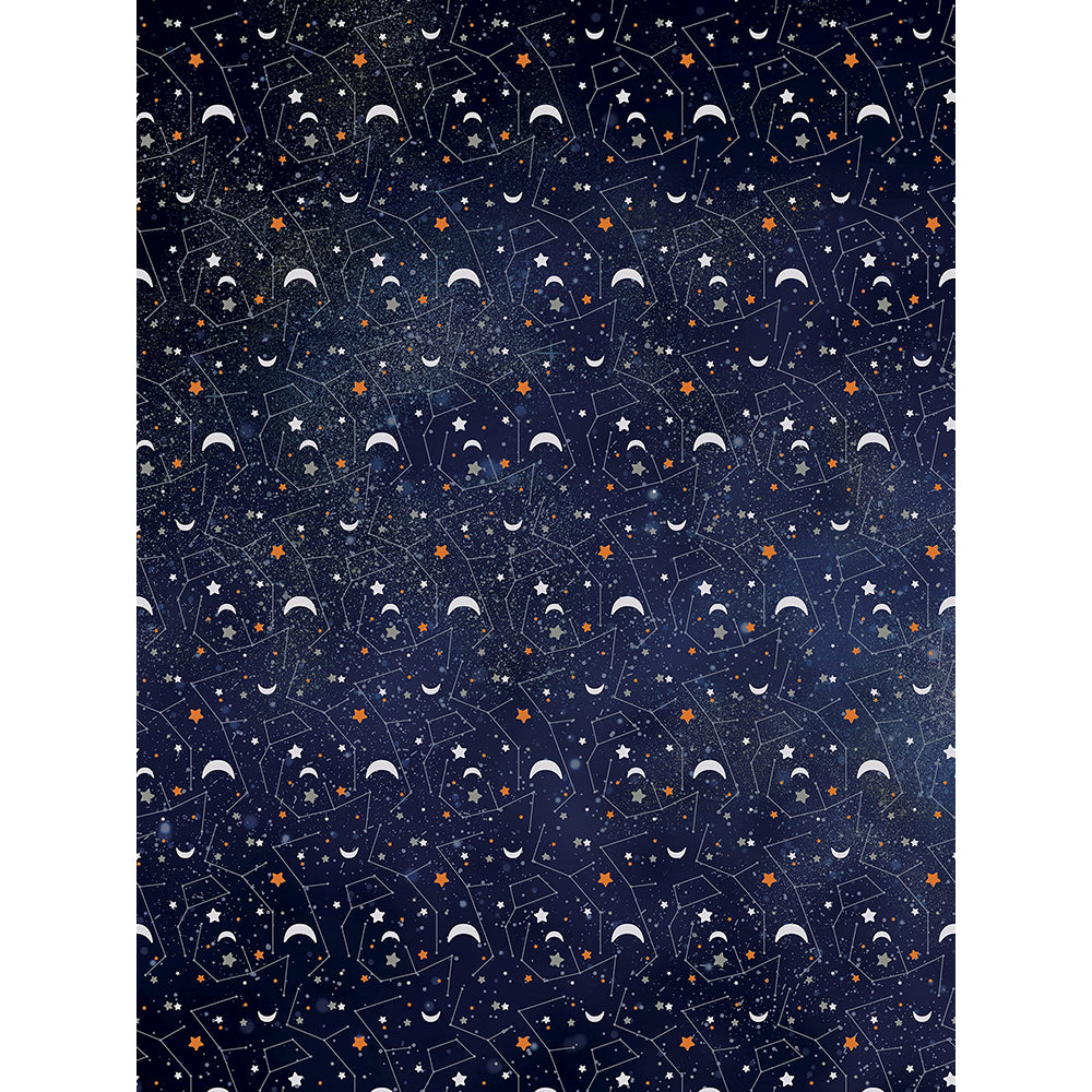 DECOPATCH Paper-Texture:Blue 865 Moon&Stars