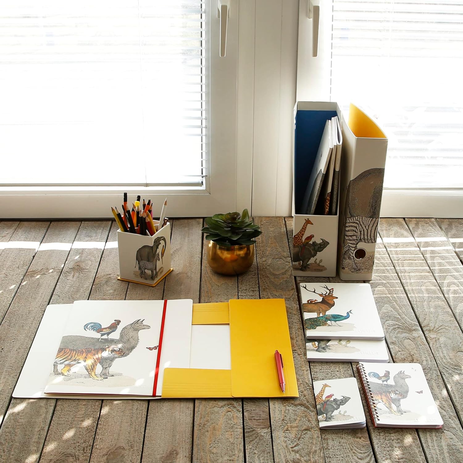 CLAIREFONTAINE Animalis Stapled Notebook 7.5x12cm 48s Plain Assorted