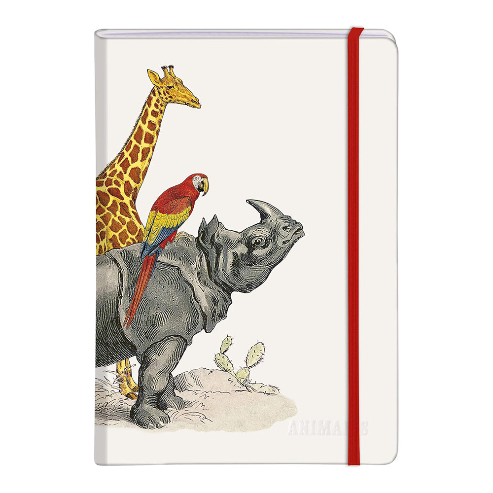 CLAIREFONTAINE Animalis Hardcover Notebook A5 96s Lined Rhino