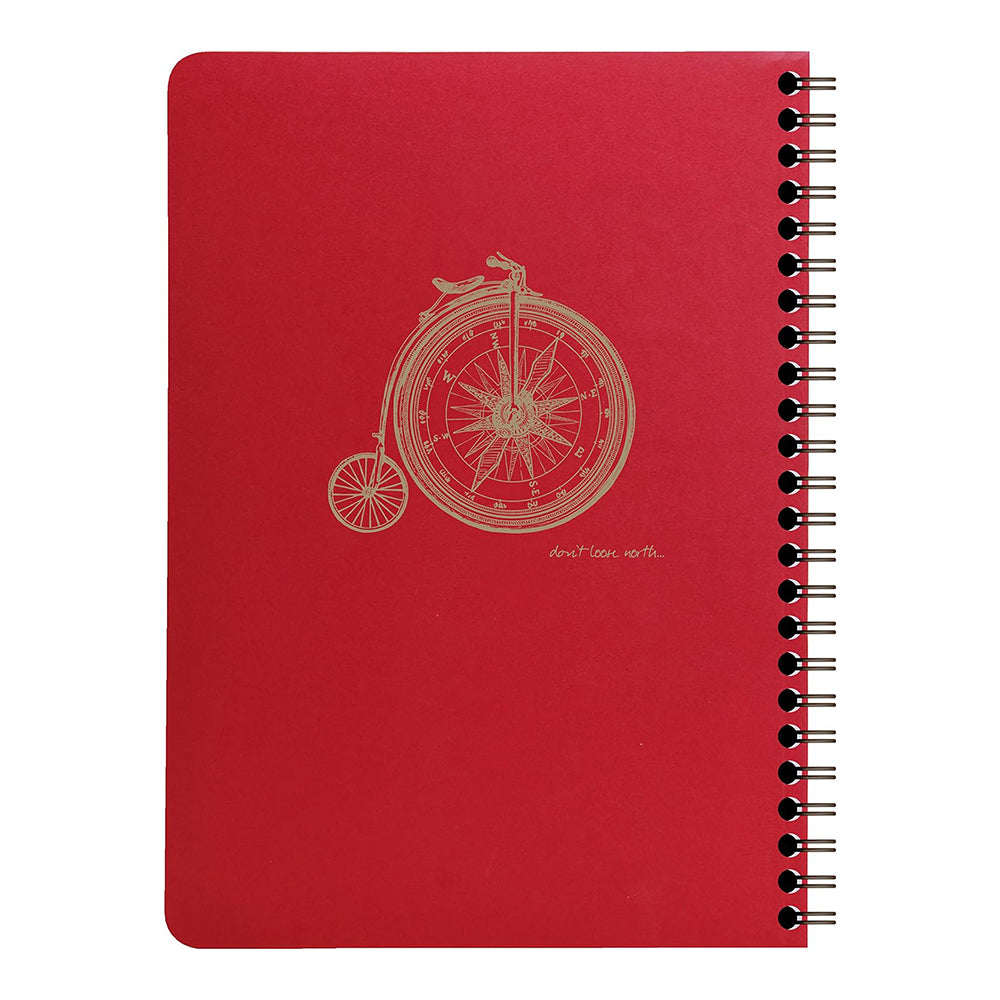 CLAIREFONTAINE Flying Spirit Notebook With 3P A5 Lined 60s Red