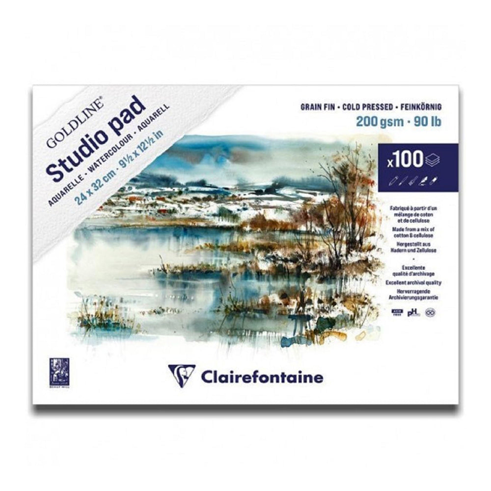 CLAIREFONTAINE Goldline Studio Pad 24x32cm 200g 100s