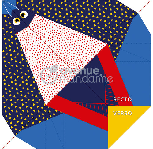 AVENUE MANDARINE My Little Origami 12x12cm 20s Perched Bird Default Title