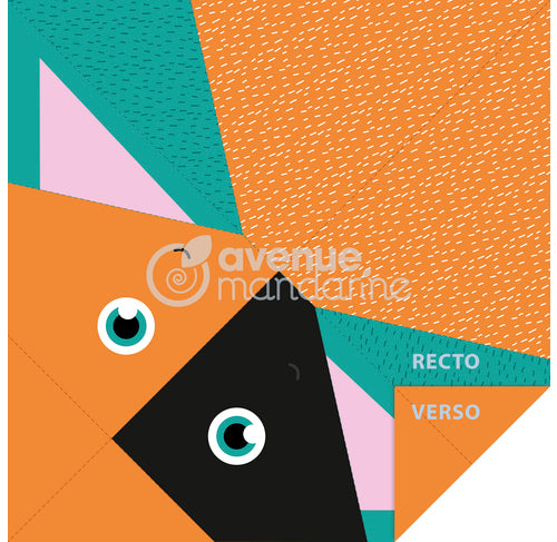 AVENUE MANDARINE My Little Origami 12x12cm 20s Dog Default Title