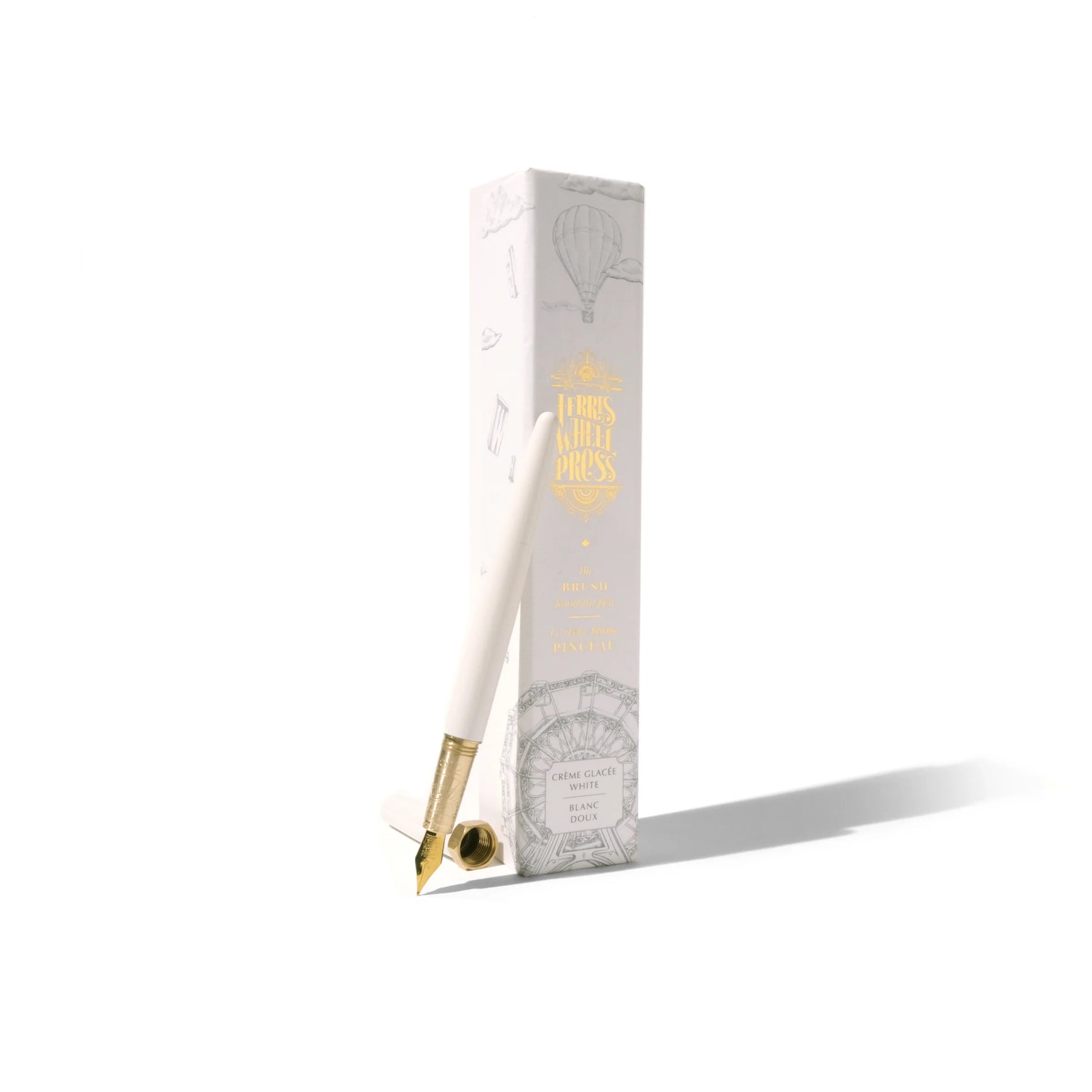 FERRIS WHEEL PRESS Brush Gold Plated Nib Fountain Pen-M Creme Glacee Default Title