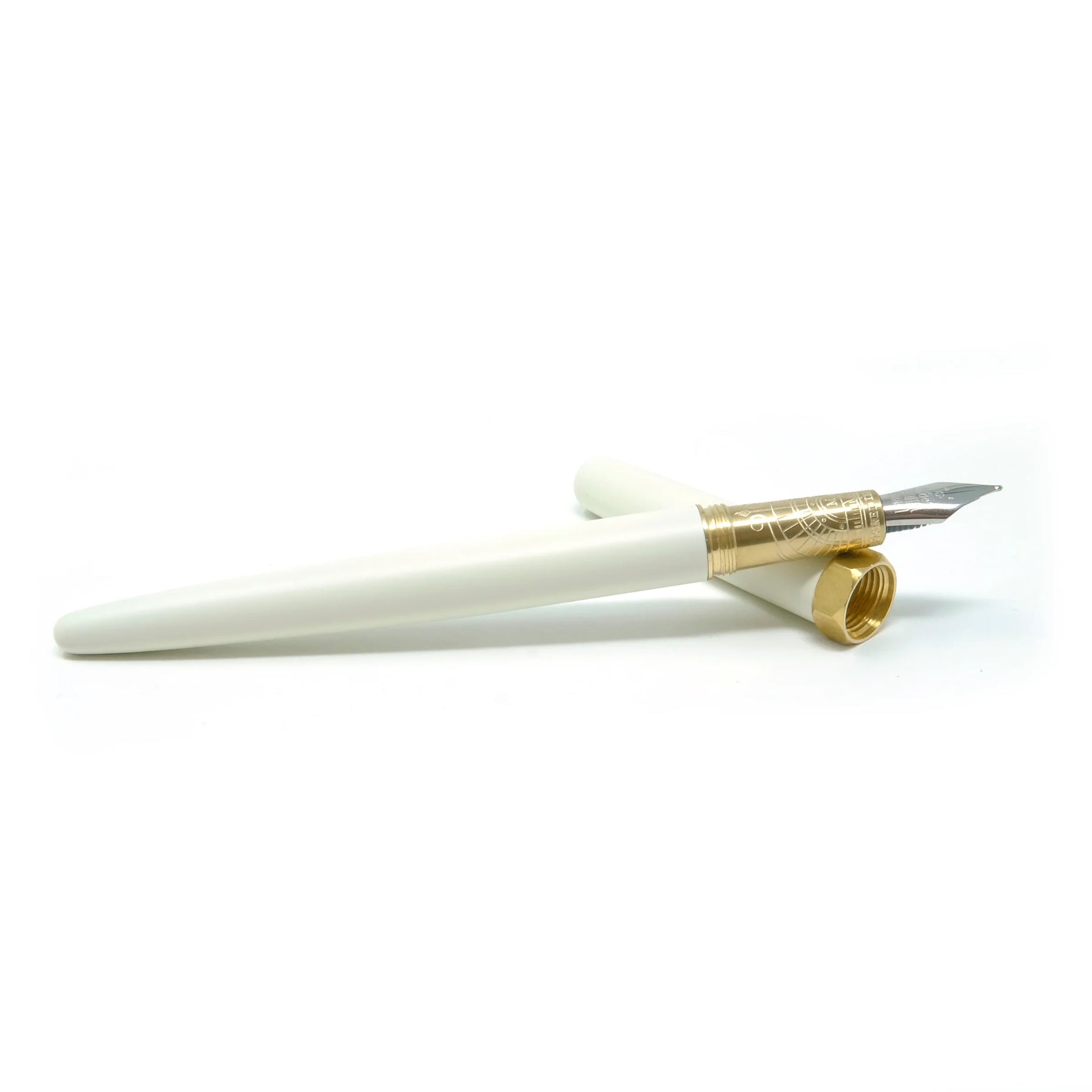 FERRIS WHEEL PRESS Brush Fountain Pen-M Creme Glacee White Satin Default Title