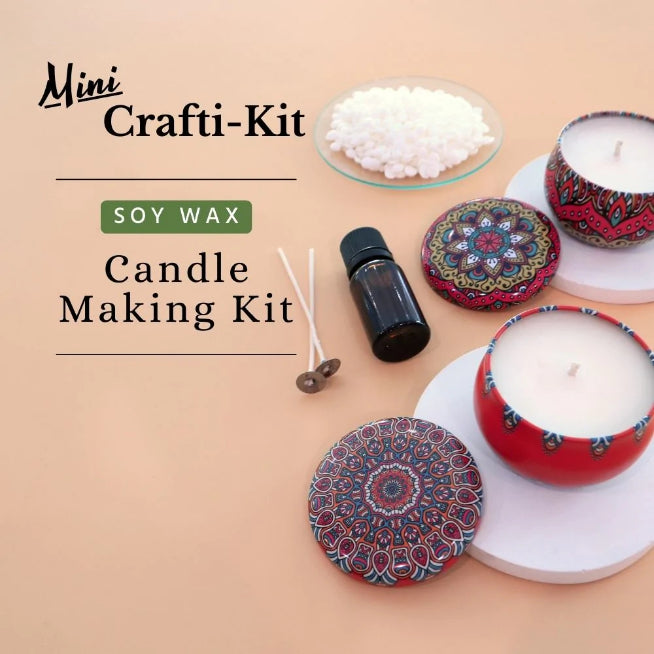 CRAFTI-KIT Mini Soy Wax Candle Making Kit Default Title