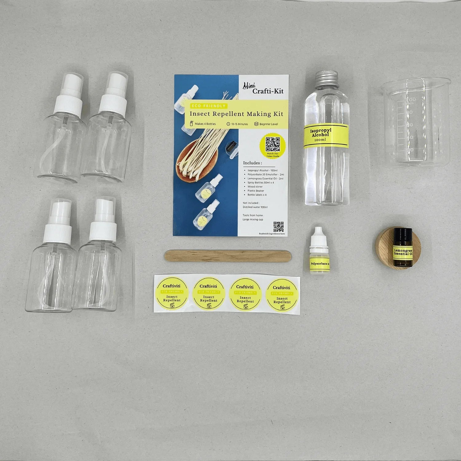 CRAFTI-KIT Mini Eco-Friendly Insect Repellent Kit